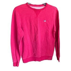 SOUTHERN TIDE upper deck mens Heather Cherry red sweatshirt nautical preppy sz S